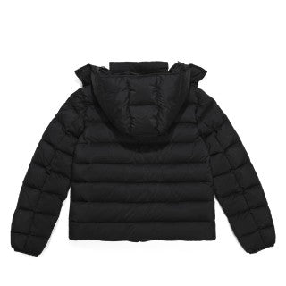 Piumino Moncler – Giacca Imbottita con Logo Verticale "Moncler" Bold