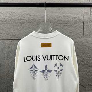 Louis Vuitton Crewneck – Felpa Oversize Bianca con Logo LV "Garden" Ricamato