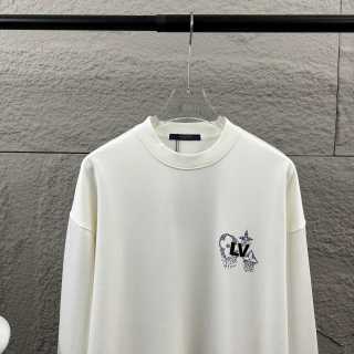 Louis Vuitton Crewneck – Felpa Oversize Bianca con Logo LV "Garden" Ricamato