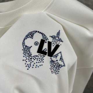 Louis Vuitton Crewneck – Felpa Oversize Bianca con Logo LV "Garden" Ricamato