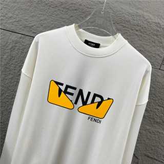 Felpa Fendi – Girocollo Oversize "Bag Bugs" Edition White