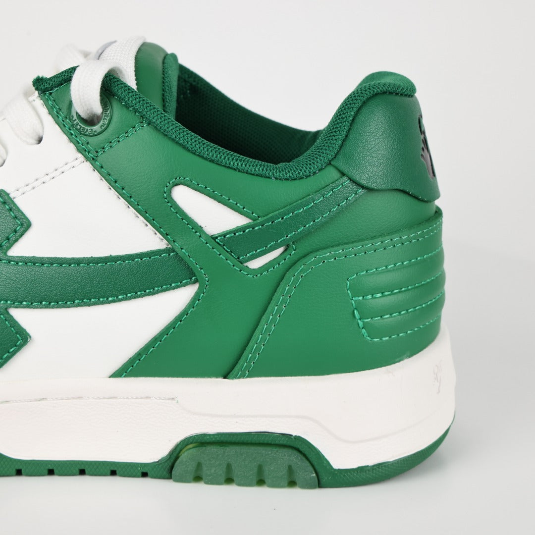 Off-White Out Of Office – Sneakers "O.O.O." Bianco e Verde Pino